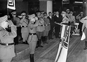 Hugenberg: Consecration of the flag of Staff troop Hugenberg, 1933