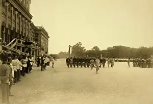 Hietzing: Consecration of flags with Emperor Franz
