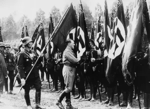 Drittes: Consecration of the flags during the Ralley of Victory in