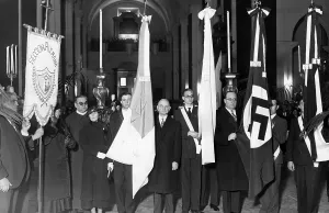Lamas: Consecration of the German Reich flags at the Eucharisti