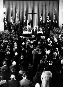 Consecration: Consecration of the Protestant parish hall in Haselhorst
