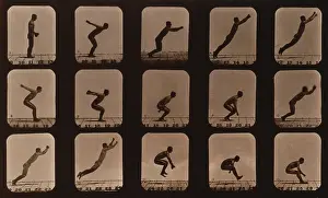 Eadweard: Consecutive images of a man leaping. From ?