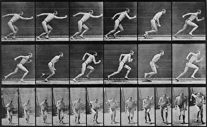Eadweard: Consecutive images of a man running. From ?
