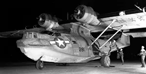Readying: Consolidated PBY-5A (forward view, on the ground) ready