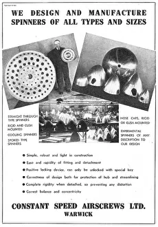 Airscrews: Constant Speed Airscrews For Propeller Spinners
