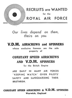 Airscrews: Constant Speed Airscrews: Propeller Spinners