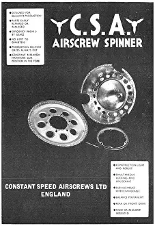 Airscrews: Constant Speed Airscrews: Propeller Spinners