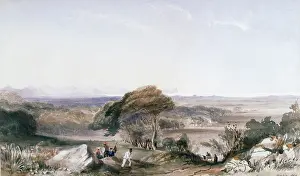 Constantia: Constantia Valley looking towards False Bay, 1850