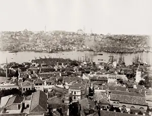 Bosphorous: Constantinople, Istanbul, Turkey, showing the Bosphorous