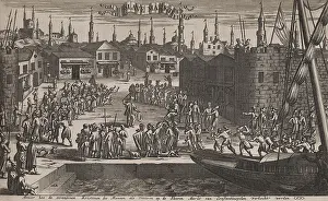 Corsairs: Constantinople slave market depicted in a
