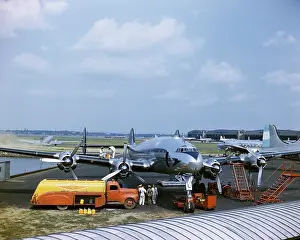 Serviced: Constellation Propeller Commercial Passenger Airplane