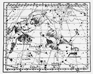 1775: Constellations of Perseus carrying the head of