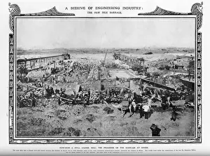 Assouan: Construction of the Aswan Low Dam at Esneh