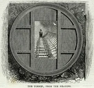Barlow: Construction of Barlow's Tower Tunnel 1869