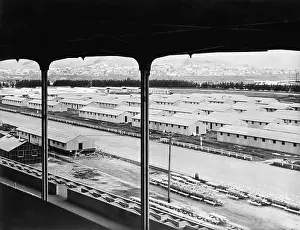 Home Front: Construction of barracks for Japanese Americans
