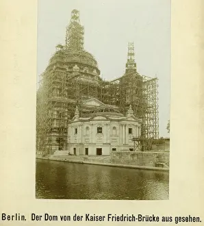 Crypt: Construction of the Berlin Cathedral, around 1898