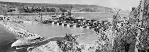 Bratsk: Construction of the Bratsk hydropower station, 1959