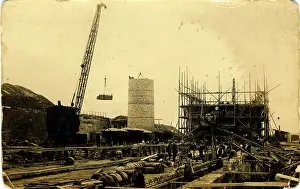 Construction at Coltness Brickworks, Newmains, Wishaw, Scotl