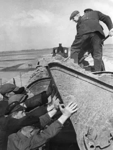 Measures: Construction of a dam to the island Nordstrand, 1934