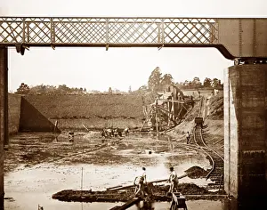 Diglis: Construction of Diglis canal basin, Worcester