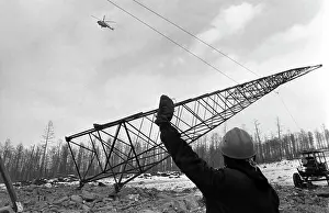 Zotin: Construction of electric lines, 1982