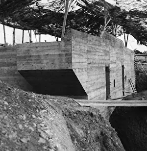 Surveillance: Construction of a German coastal fortification on the At