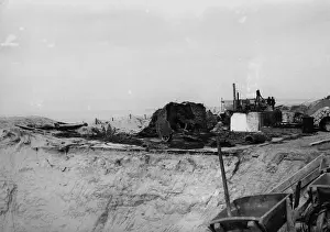 Surveillance: Construction of a German coastal fortification on the At