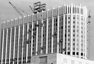 Soviets: Construction of House of Soviets of RSFSR, 1975