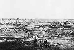 Modena: Construction of an irrigation canal in Italy, 1930