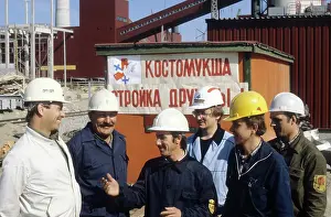 Slogan: Construction of Kostomuksha Mining and Processing
