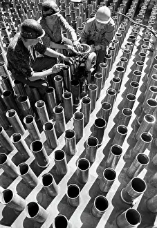 Pylons: Construction of Kursk Nuclear Power Station, 1974