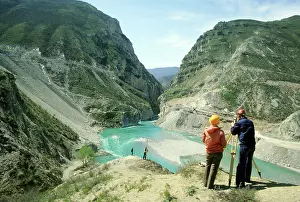Surveyors: Construction of Miatlin hydroelectric power station, 1980