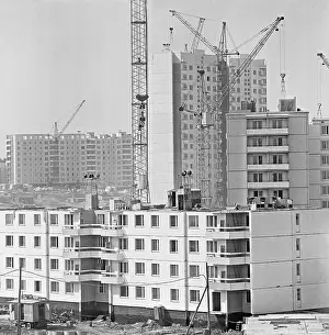 Microdistrict: Construction. Moscow, 1986