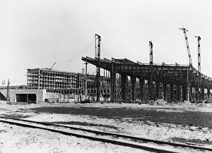 Tempelhof: Construction of the new gate, 1937