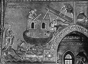 Monreale: The construction of Noah's Ark