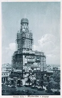 Uruguayan: Construction of the Palacio Salvo - Montevideo, Uruguay