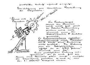 Planetariums: Construction plan for the first planetarium, 1920s