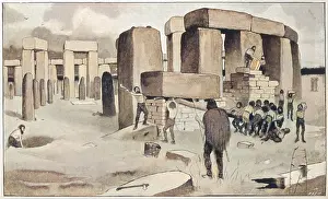 Henge: Construction of a prehistoric stone circle