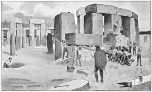 Henge: Construction of a prehistoric stone circle