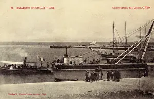 Chios: The Construction of the Quay, Chios Town