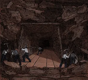 Bored: Construction of Railroad Tunnel, 19th Century