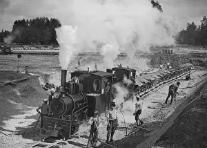 Leveling: Construction of the Reich Highway, 1934