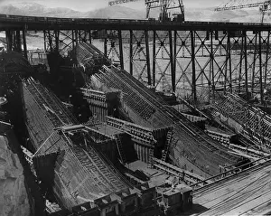 Resource: Construction site of the Grand Coulee Dam, 1937