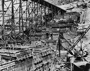Resource: Construction site of the Grand Coulee Dam, 1937