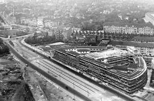 Kaiserdamm: Construction site at the Haus des Rundfunks in Berlin, 1930