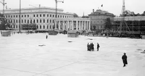 Putsch: Construction site at Munich's Koenigsplatz, 1935