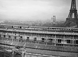 Trocadero: Construction site of the New Trocadero, 1937