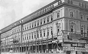 Constructions: Construction site of the Palace of Justice in Vienna, 19