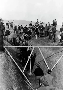 Ramparts: Construction of tank ditches on the Western Front, 1944