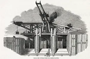 Pugin: Construction of Victoria Tower 1850